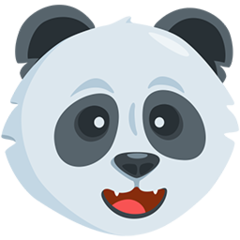 Facebook Messenger panda face emoji image