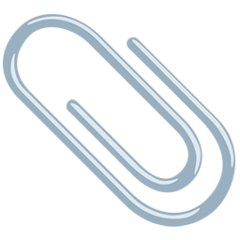 Facebook Messenger paperclip emoji image