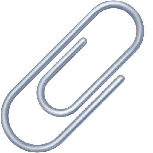 Facebook paperclip emoji image