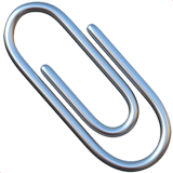 IOS/Apple paperclip emoji image