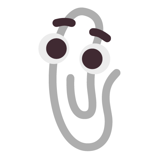 Microsoft paperclip emoji image