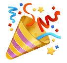 Huawei party popper emoji image