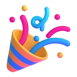 Microsoft Teams party popper emoji image