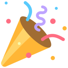 Mozilla party popper emoji image