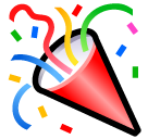 SoftBank party popper emoji image
