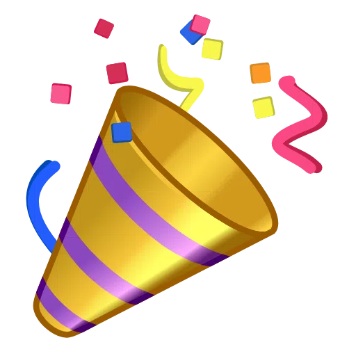 Telegram party popper emoji image