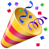 Whatsapp party popper emoji image