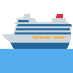 Twitter passenger ship emoji image