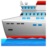 Whatsapp passenger ship emoji image