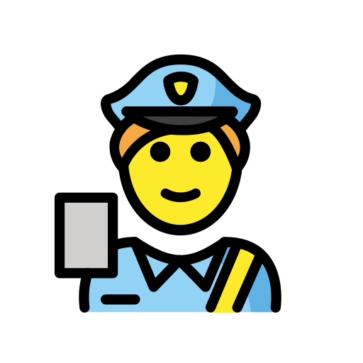 Openmoji passport control emoji image