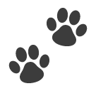 SoftBank paw prints emoji image