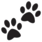 Whatsapp paw prints emoji image