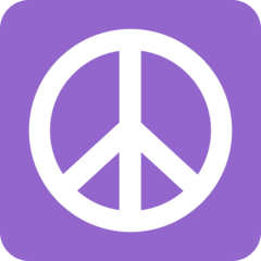 Twitter peace symbol emoji image