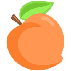 Facebook Messenger peach emoji image