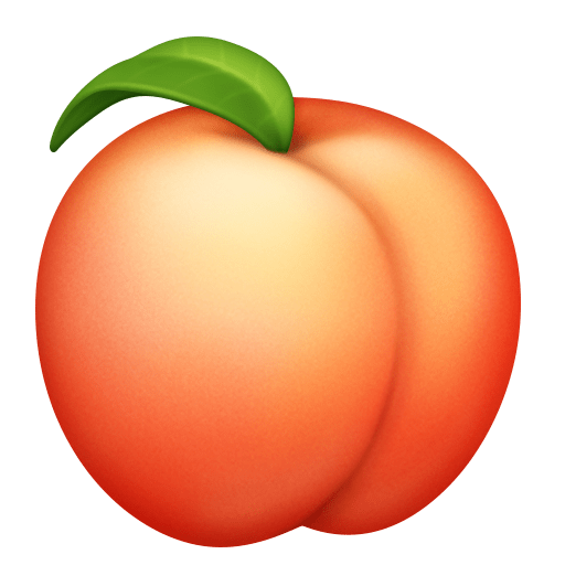 Facebook peach emoji image