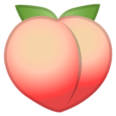 Google peach emoji image