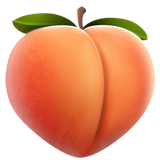 IOS/Apple peach emoji image