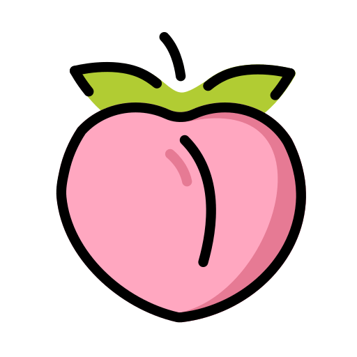 Openmoji peach emoji image