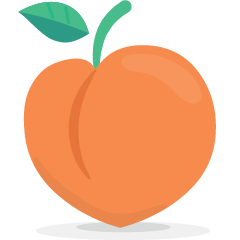 Skype peach emoji image