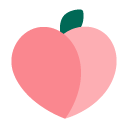 Toss peach emoji image