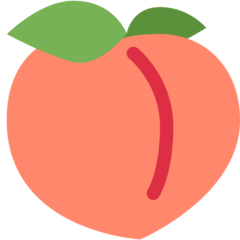 Twitter peach emoji image