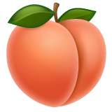 Whatsapp peach emoji image