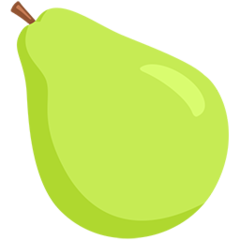 Facebook Messenger pear emoji image