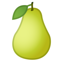 Google pear emoji image