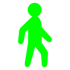 au by KDDI pedestrian emoji image