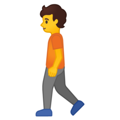 Google pedestrian emoji image