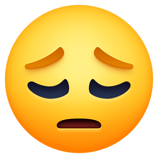 Facebook pensive face emoji image