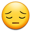 Samsung pensive face emoji image