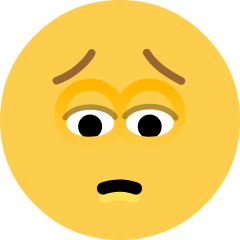 Skype pensive face emoji image