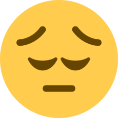 Twitter pensive face emoji image