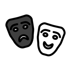 Openmoji performing arts emoji image