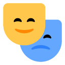 Toss performing arts emoji image