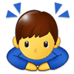 Samsung person bowing deeply emoji image