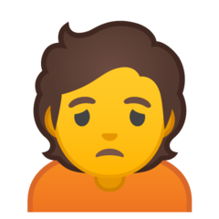 Google person frowning emoji image