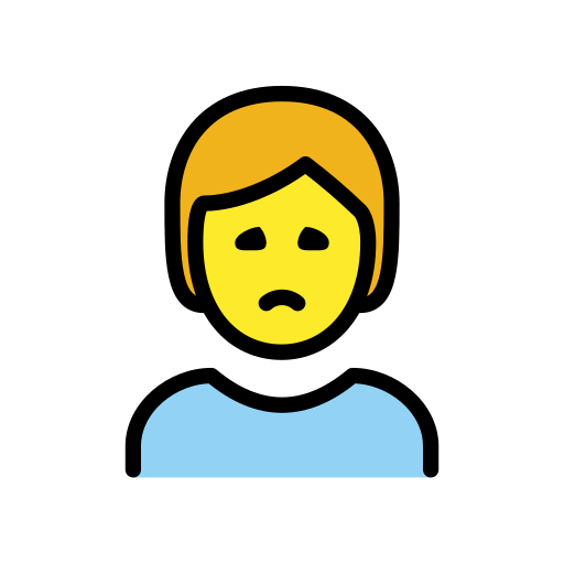 Openmoji person frowning emoji image
