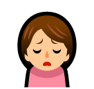 SoftBank person frowning emoji image