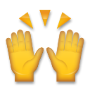 LG person raising both hands in celebration emoji image