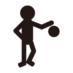 Emojidex person with ball emoji image