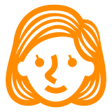 Docomo person with blond hair emoji image