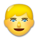 LG person with blond hair emoji image