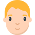Mozilla person with blond hair emoji image