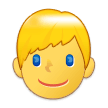 Samsung person with blond hair emoji image