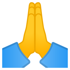 Google person with folded hands emoji image