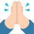 Mozilla person with folded hands emoji image