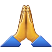 Samsung person with folded hands emoji image