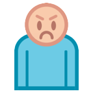 HTC person with pouting face emoji image